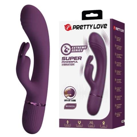 Rocco vibrateur lapin rechargeable 10 fonctions violet — PRETTY LOVE