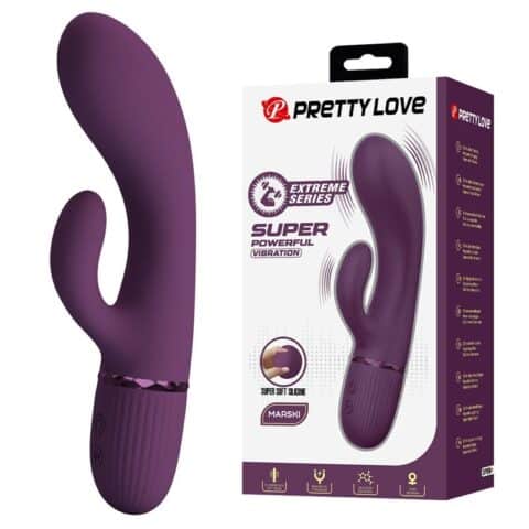 Margie vibrateur lapin rechargeable 10 fonctions violet — PRETTY LOVE