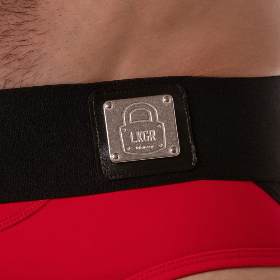 Slip rouge à ceinture large S — LOCKER GEAR, vue 4