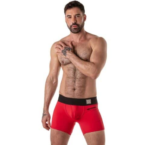 Coffret rouge à large ceinture L
