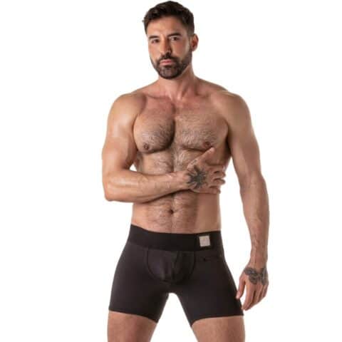 Boxer noir à large ceinture taille L