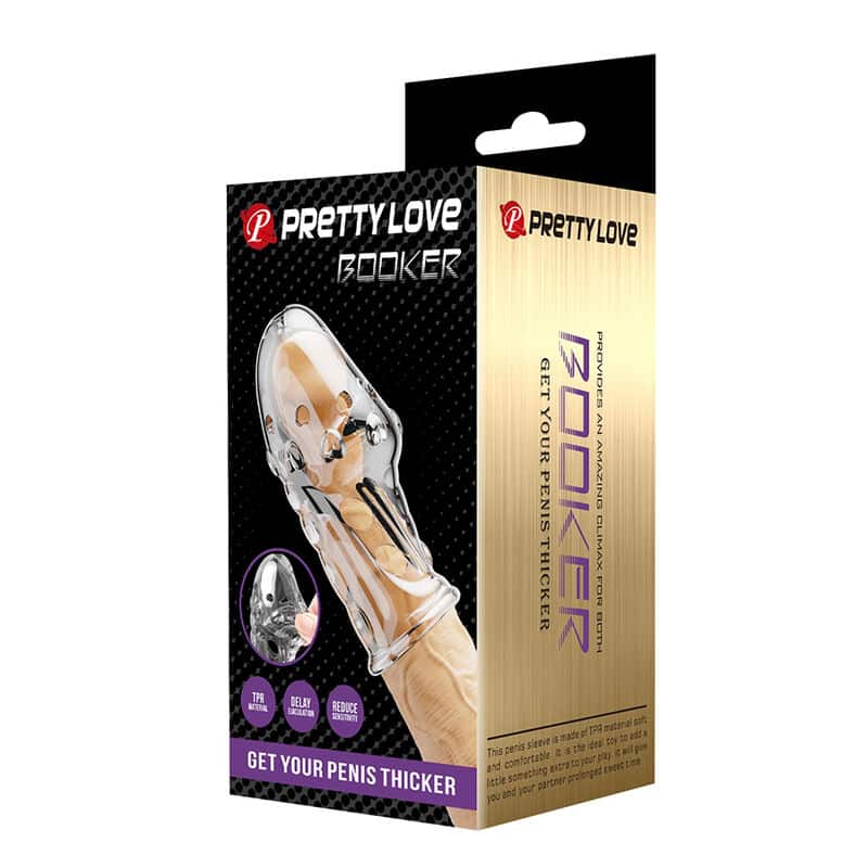 Manchon pénis rocker - gagnez en épaisseur votre pénis transparent — PRETTY LOVE, vue 3
