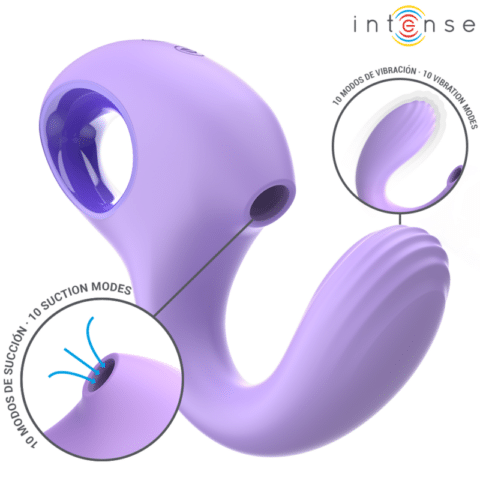 Baxter vibrateur & stimulateur violet — INTENSE