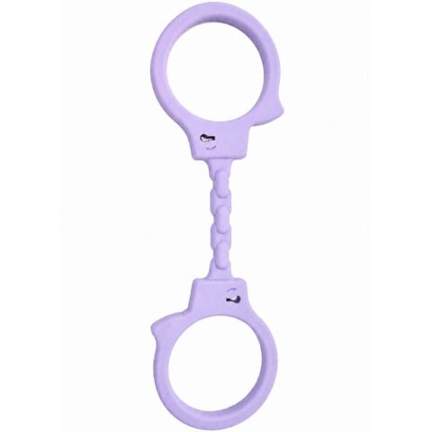 Diablo picante - menottes en silicone mauve