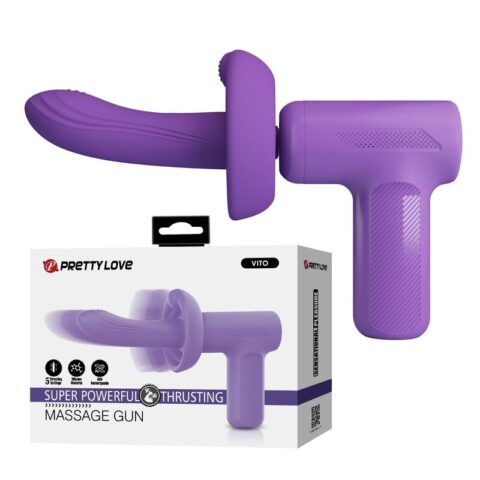 Pistolet de massage vito à poussée 5 modes violet — PRETTY LOVE