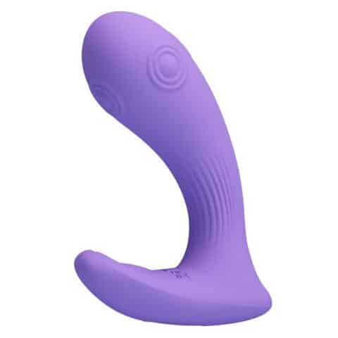 Andromeda vibrateur à double stimulation rechargeable violet — PRETTY LOVE, vue 3