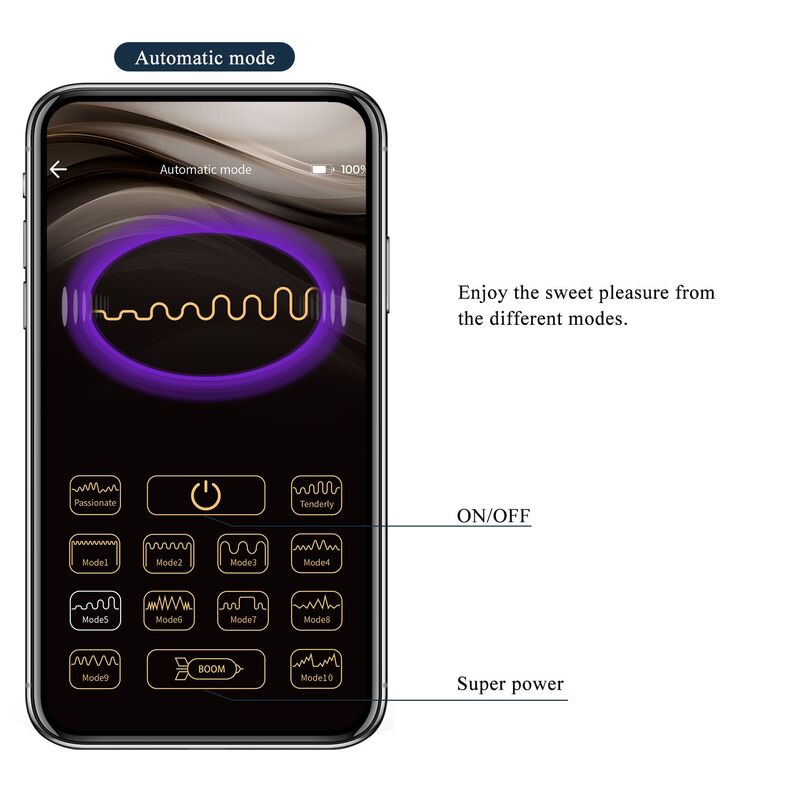 Vibrateur anal et périnéum noir contrôlé par application anthony — PRETTY LOVE, vue 13