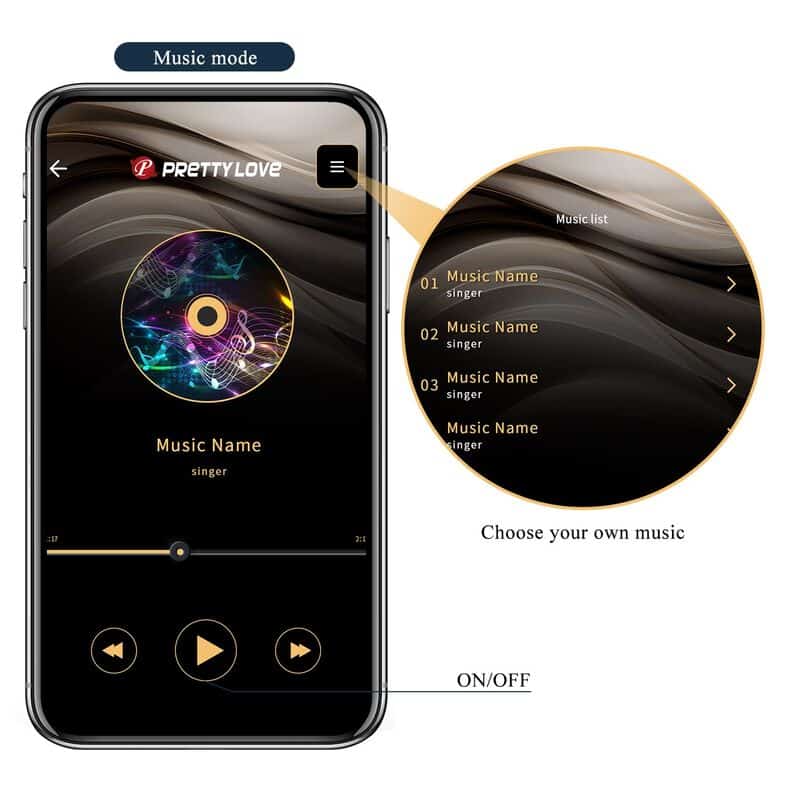 Vibrateur anal et périnéum noir contrôlé par application anthony — PRETTY LOVE, vue 15