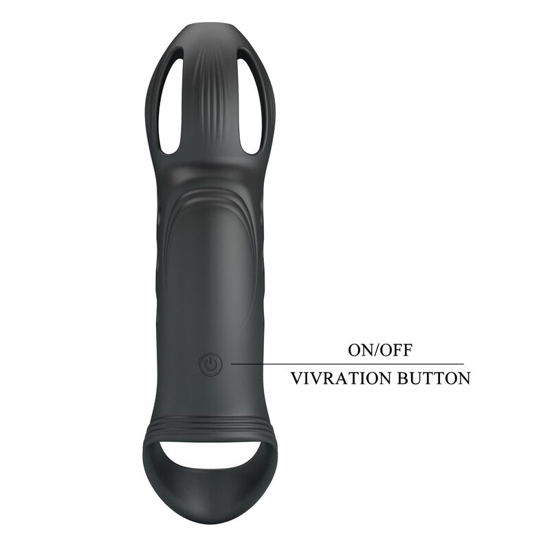 Craig anneau pénis vibrant rechargeable noir — PRETTY LOVE, vue 8