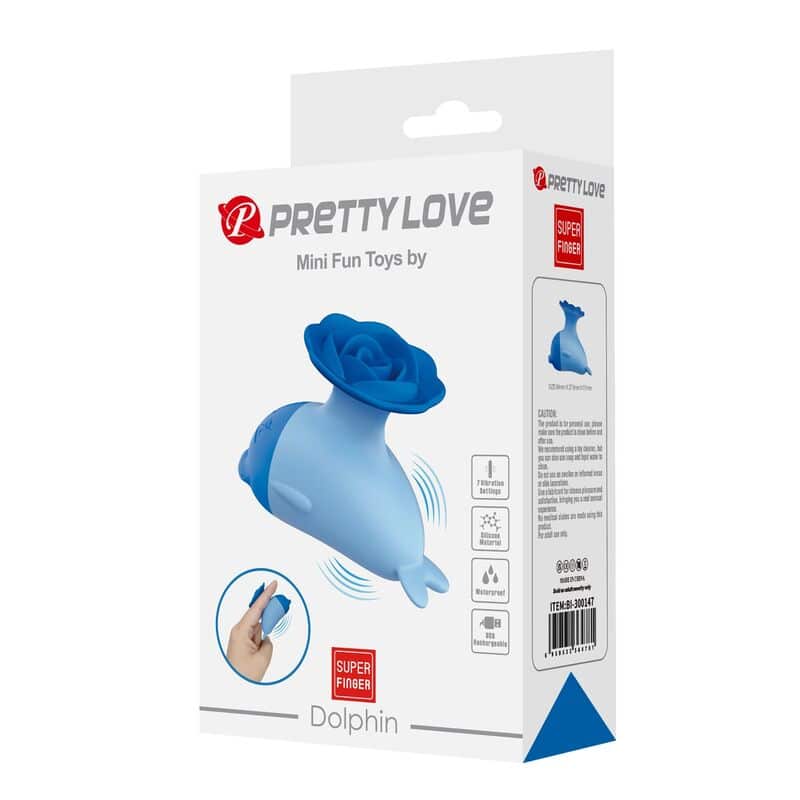 Mini vibrateur rechargeable USB dauphin — PRETTY LOVE, vue 2