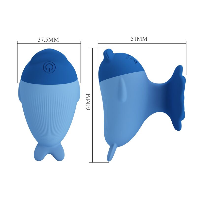 Mini vibrateur rechargeable USB dauphin — PRETTY LOVE, vue 7