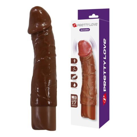 Vibrateur réaliste donald 19,5 CM Ø 4 CM marron — PRETTY LOVE, vue 9