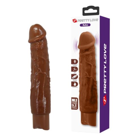 Vibrateur réaliste duke 23,5 CM Ø 4,8 CM marron — PRETTY LOVE