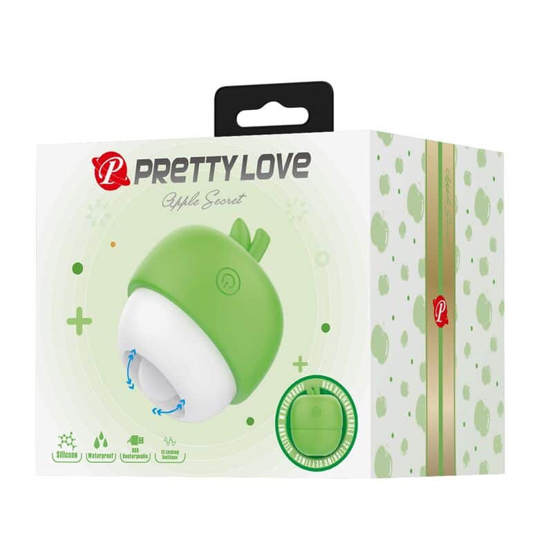 Stimulateur clitorial rechargeable à effet langue vert — PRETTY LOVE, vue 2