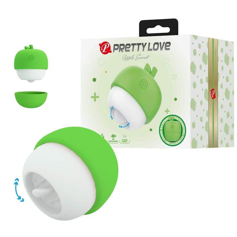 Stimulateur clitorial rechargeable à effet langue vert — PRETTY LOVE, vue 10