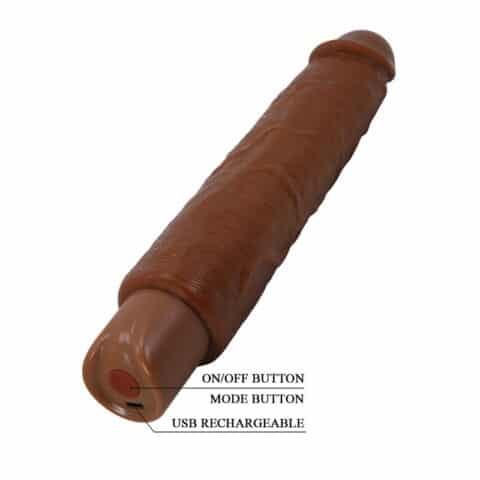 Gavin vibrateur réaliste 25 CM Ø 5 CM marron