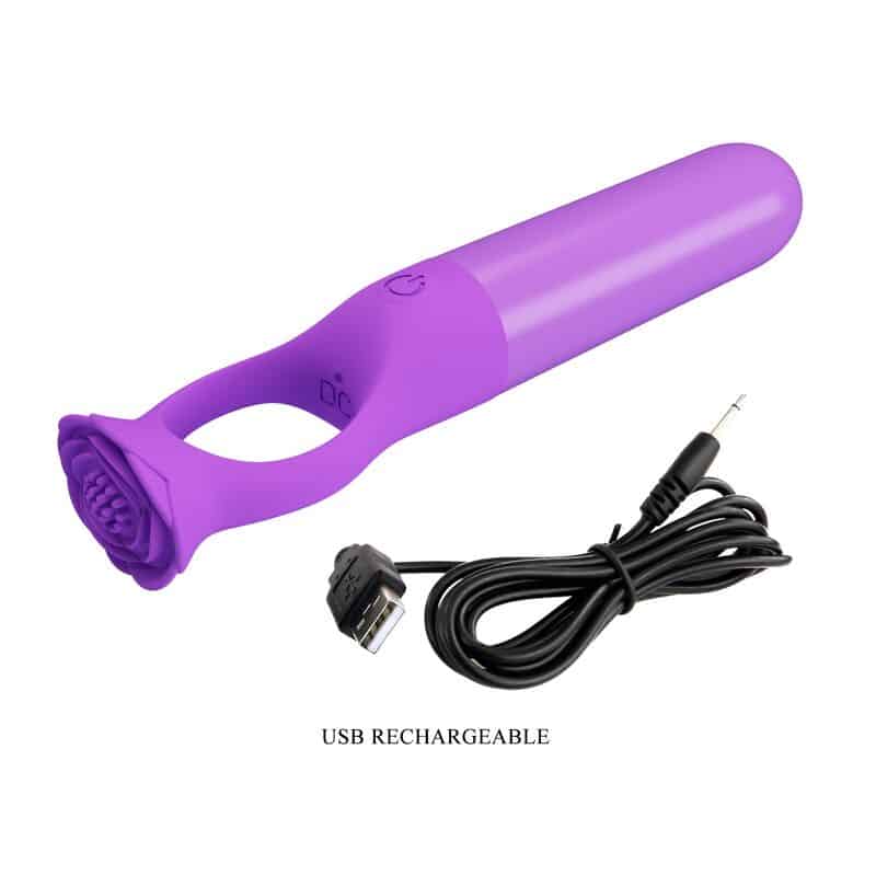 Giana mini-vibrateur masseur rechargeable violet — PRETTY LOVE, vue 8