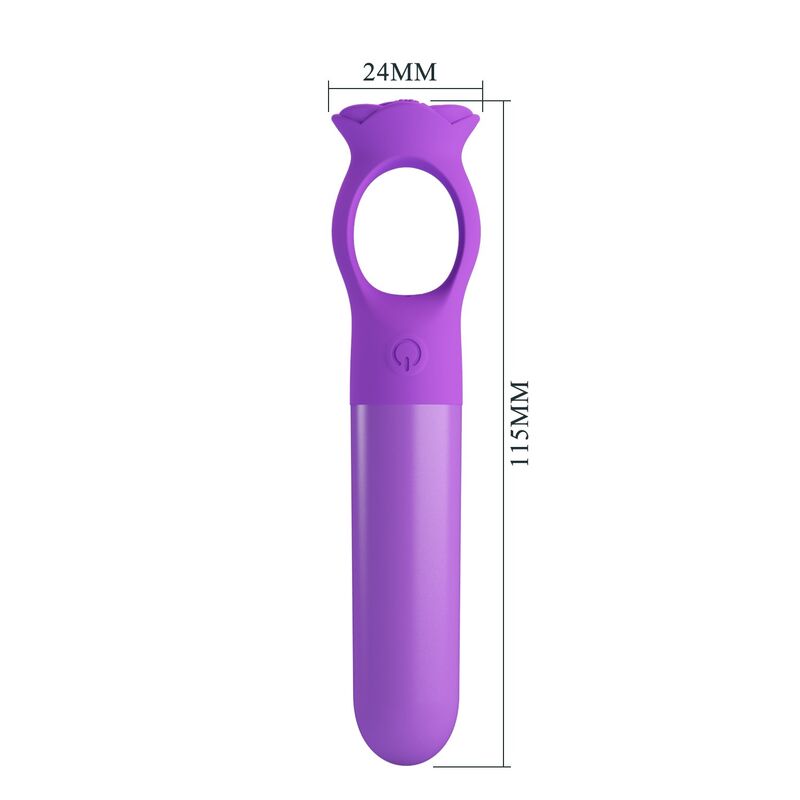 Giana mini-vibrateur masseur rechargeable violet — PRETTY LOVE, vue 9