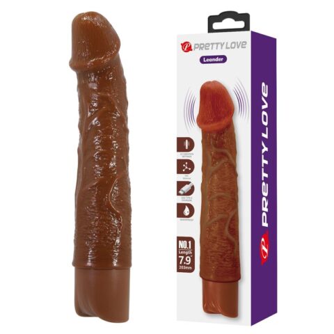 Leonardo vibrateur réaliste 20 CM Ø 4 CM marron — PRETTY LOVE