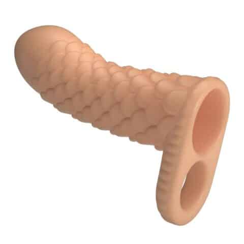 Manchon d'extension pénienne nesmith 13 CM Ø 3,8 CM naturel — PRETTY LOVE