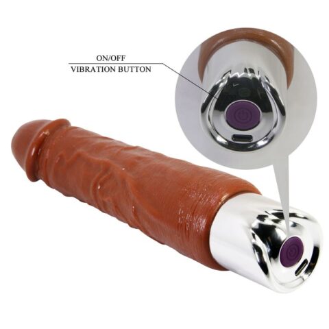 Vibrateur réaliste professionnel 23,5 CM Ø 4,8 CM marron