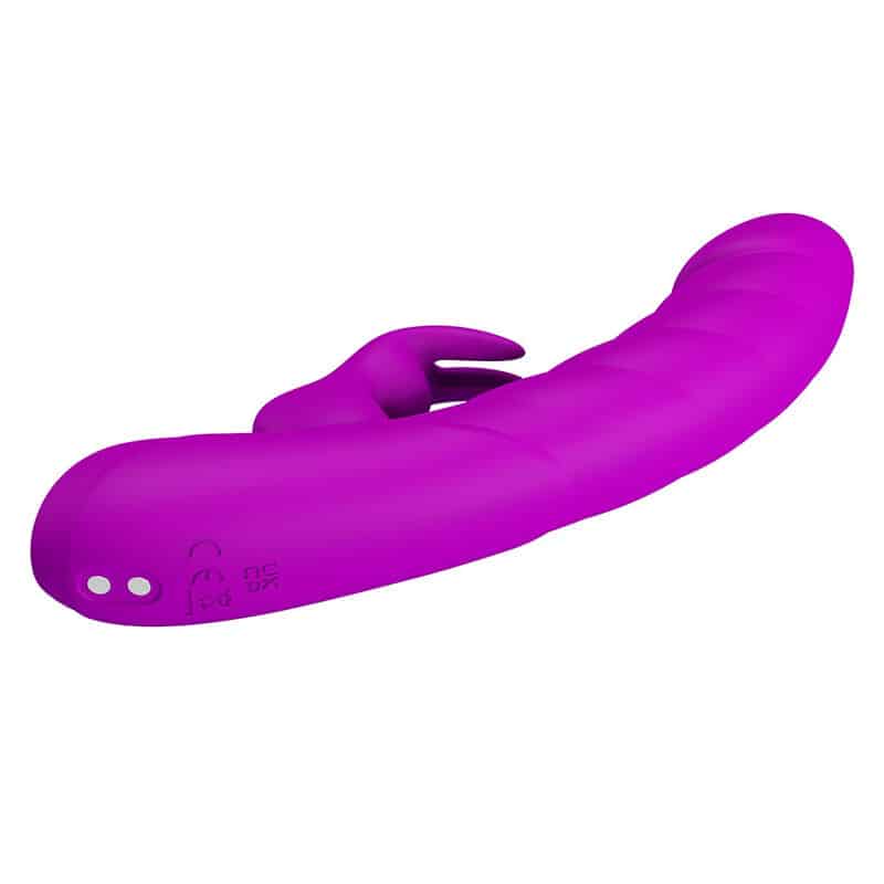Monica vibrateur rechargeable à double stimulation point G et clitorial violet — PRETTY LOVE, vue 6