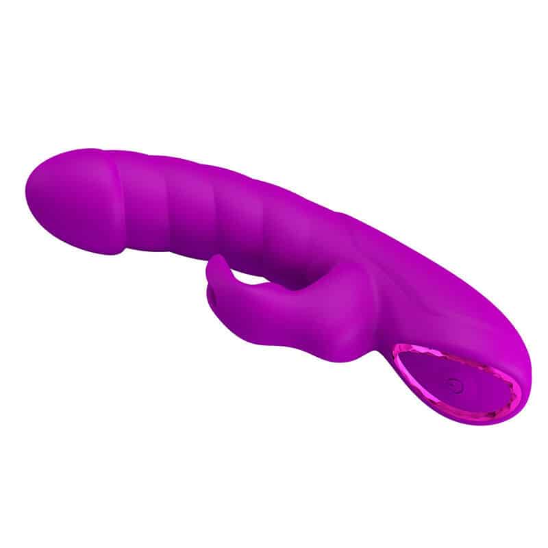Monica vibrateur rechargeable à double stimulation point G et clitorial violet — PRETTY LOVE, vue 7