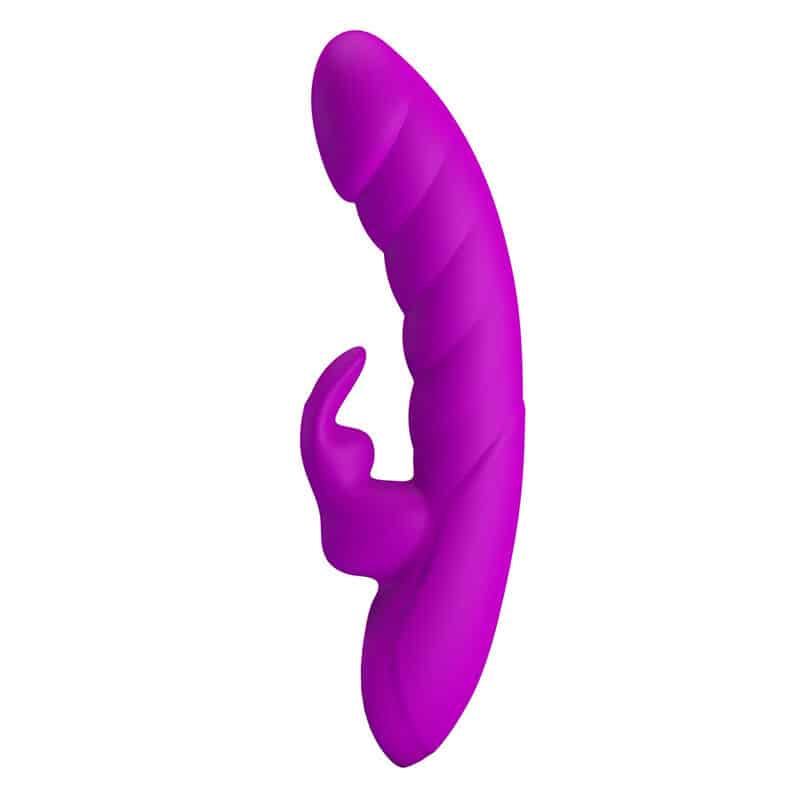 Monica vibrateur rechargeable à double stimulation point G et clitorial violet — PRETTY LOVE, vue 2