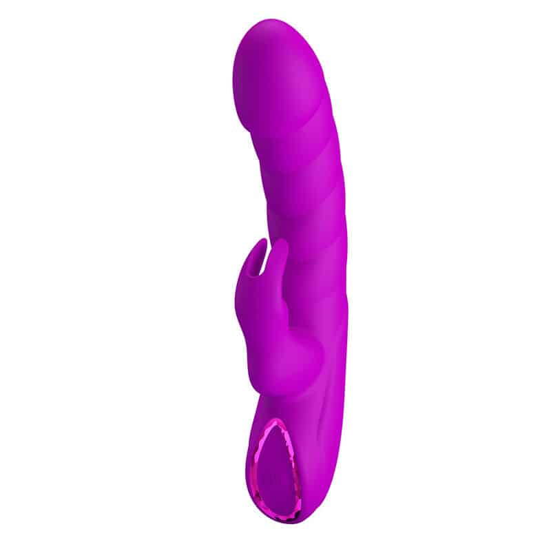 Monica vibrateur rechargeable à double stimulation point G et clitorial violet — PRETTY LOVE, vue 5