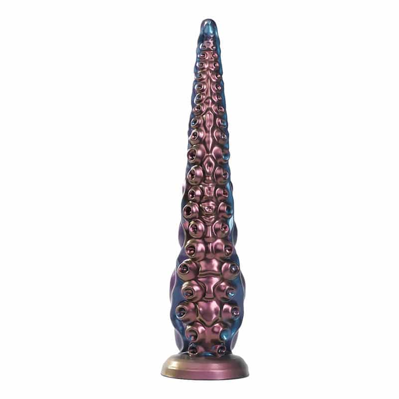 Godemiché en silicone tricolore fantaisie à tentacules abyssaux 46 CM Ø 7 CM – Image 4