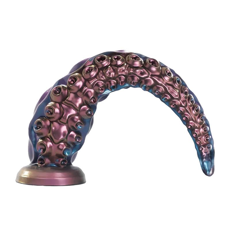 Godemiché en silicone tricolore fantaisie à tentacules abyssaux 46 CM Ø 7 CM – Image 5