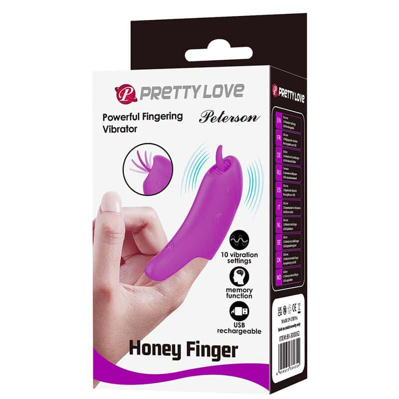 Peterson honey finger vibrateur à doigts rechargeable violet — PRETTY LOVE, vue 3