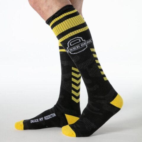 Locker gear- chaussettes militaires hautes jaunes taille unique