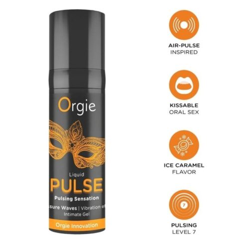 Orgie - pulse kissable gel intime à sensation de pulsions 15 ML