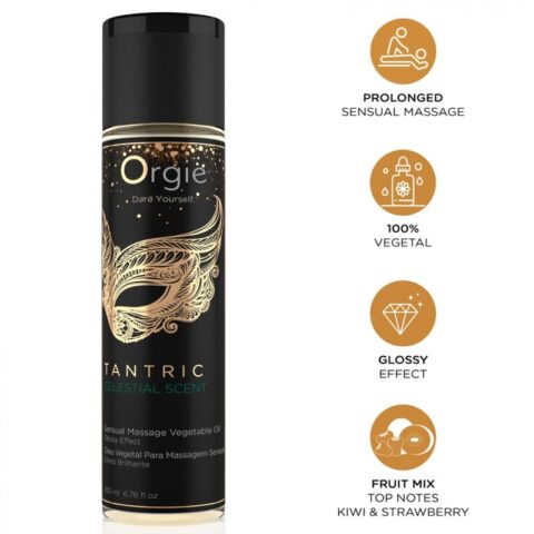 Orgie - huile végétale de massage sensuel tantrique au parfum céleste 200 ML