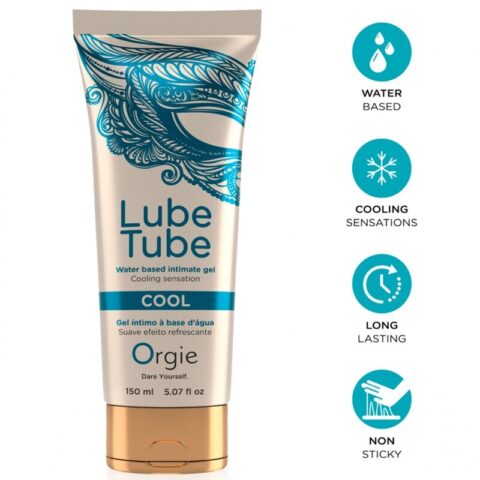Orgie - tube de lubrification gel intime rafraîchissant à base de EAU 150 ML