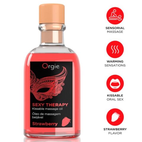 Orgie - massage des lèvres coffret de massage kissable à la fraise 100 ML