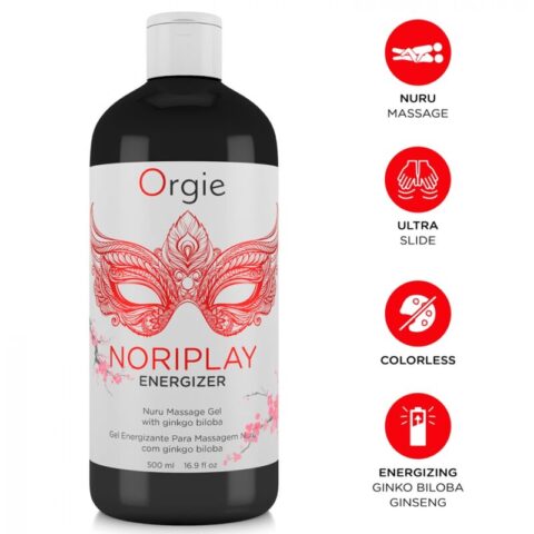Orgie - noriplay energizer gel de massage nuru corps à corps 500 ML