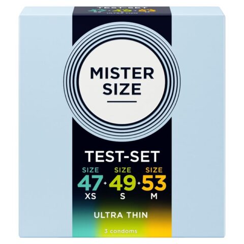 Mister size - pack échantillon de préservatif taille 47-49-53 MM (3 unités)