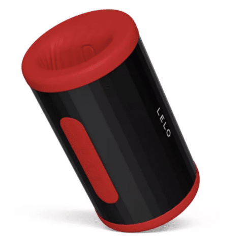 F2S double sonic stroker mâle avec double stimulation sonique rouge