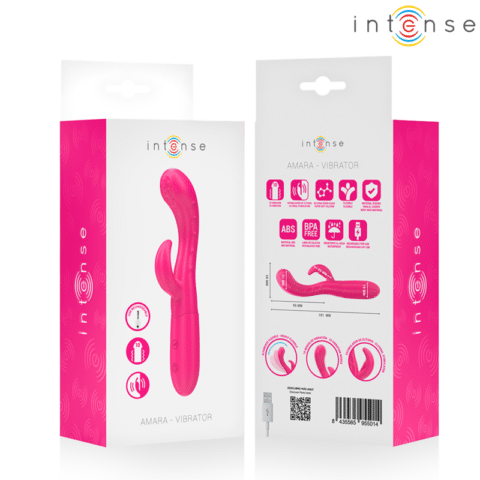 Amara vibrateur avec langue stimulante 10 vibrations rose
