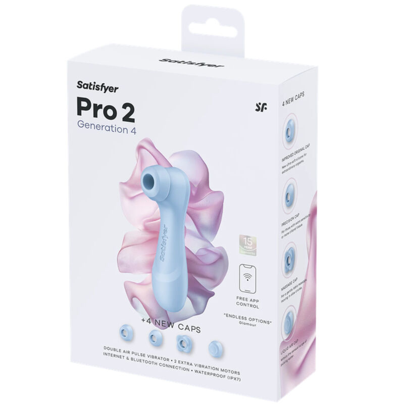 Satisfyer - PRO 2 génération 4 stimulateur clitorial bleu séréné, vue 9