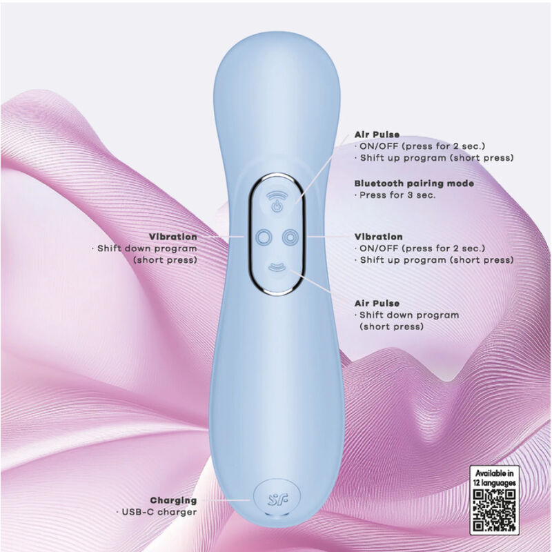 Satisfyer - PRO 2 génération 4 stimulateur clitorial bleu séréné, vue 7