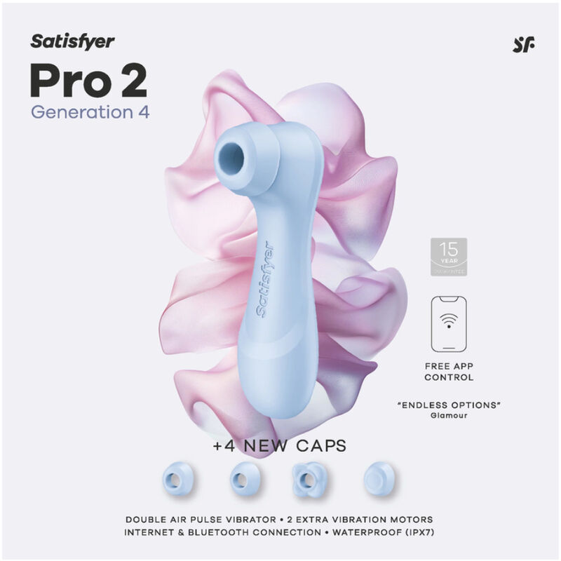 Satisfyer - PRO 2 génération 4 stimulateur clitorial bleu séréné, vue 8