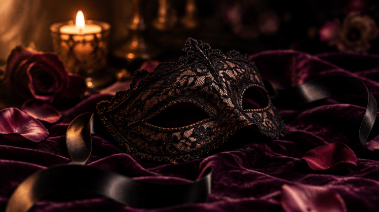 Déguisement sexy pour Halloween : ambiance dentelle noire et velours prune