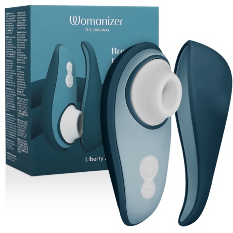 Womanizer - liberty 2 stimulateur de clitoris et aspiration bleu