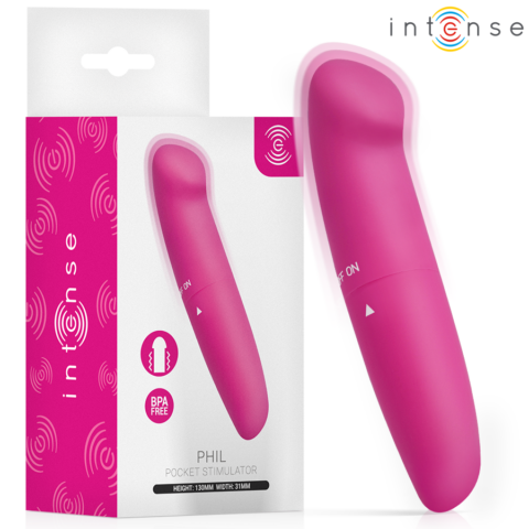 Intense - phil vibrateur point G rose 13 CM