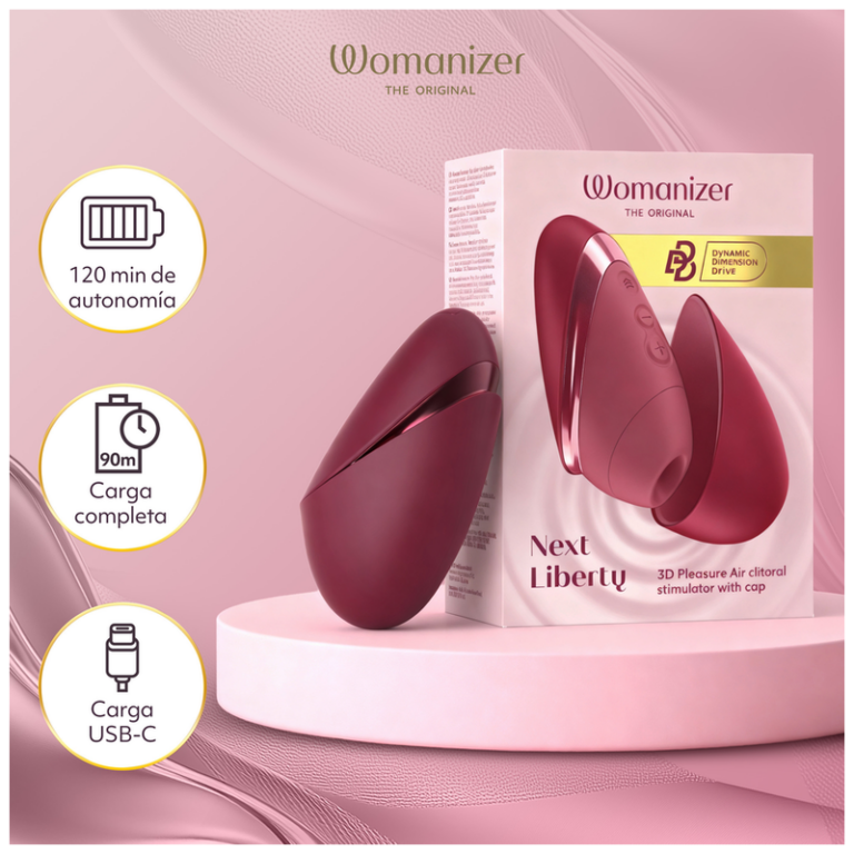 Womanizer - stimulateur clitorial 3D next liberty bordeaux, vue 6
