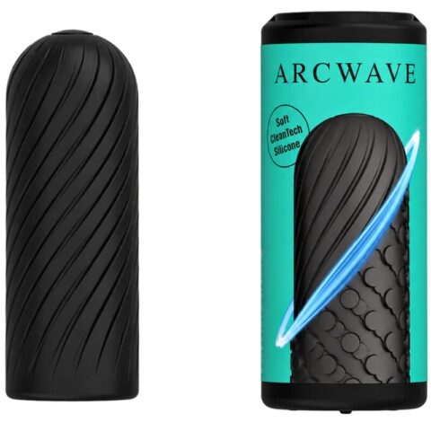 Arcwave - ghost stroker réversible en silicone noir, vue 2