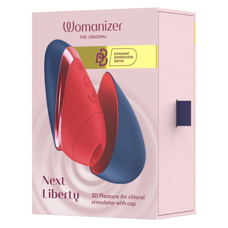 Womanizer - next liberty 3D pleasure AIR stimulateur clitorial bleu/rouge, vue 2